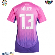 Ženski Nogometni dresi Nemčija Thomas Muller #13 Gostujoči EP 2024 Kratek Rokav